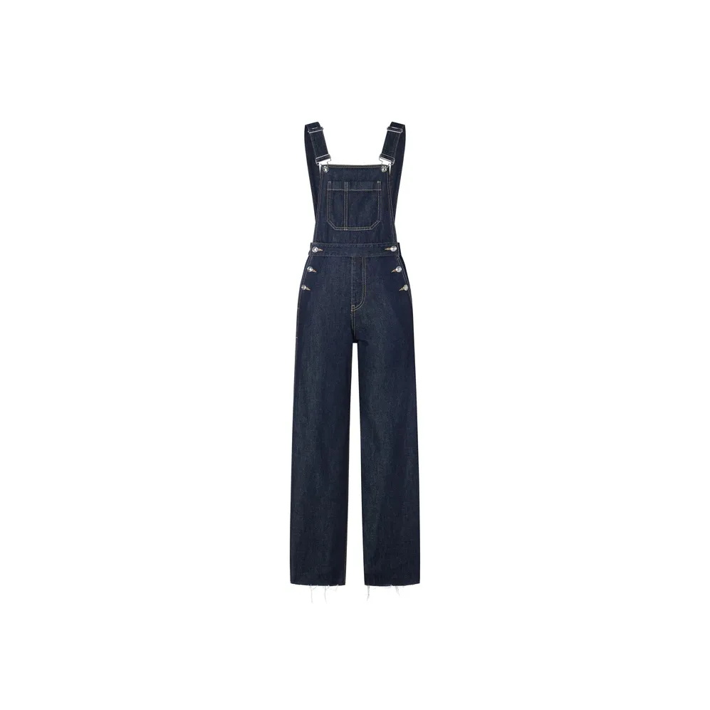 MO&CO Overalls Women's Denim Blue