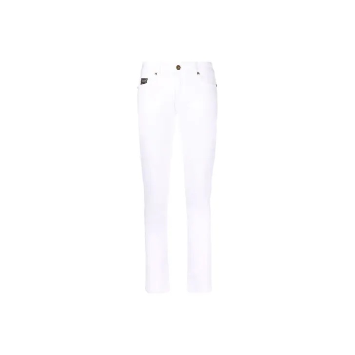 VERSACE JEANS COUTURE SS22 Slim Fit Pants Moderate Jeans Spring Fall Women's White