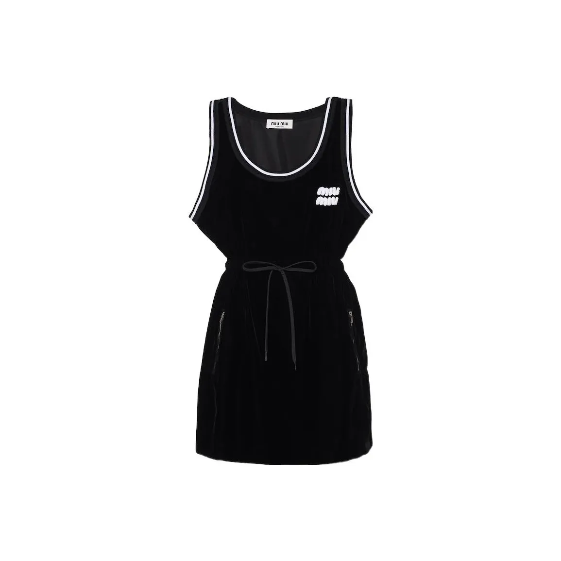 MIU MIU FW22 Sleeveless Dress Women's Black