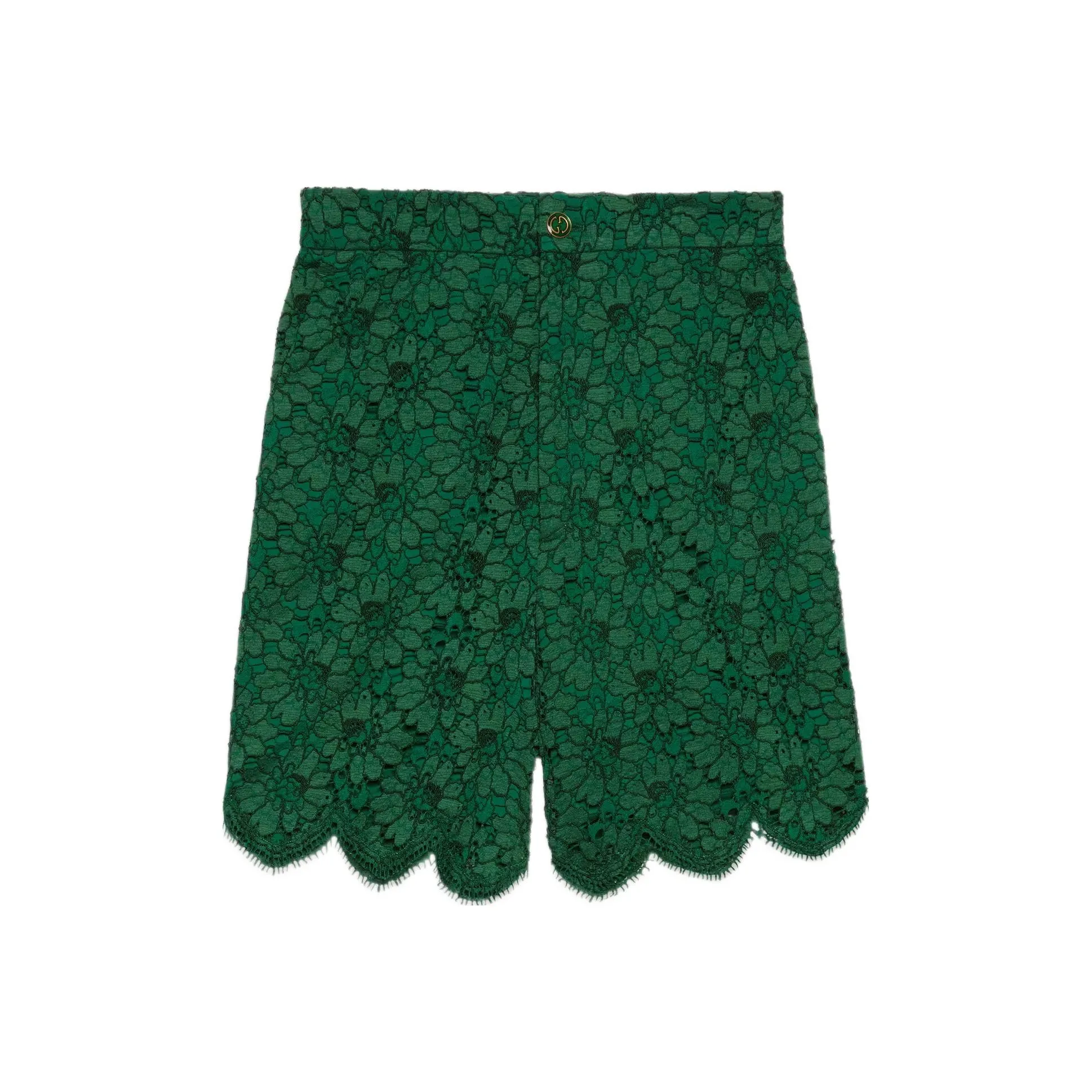 GUCCI Темно-зеленые Женские Повседневные шорты