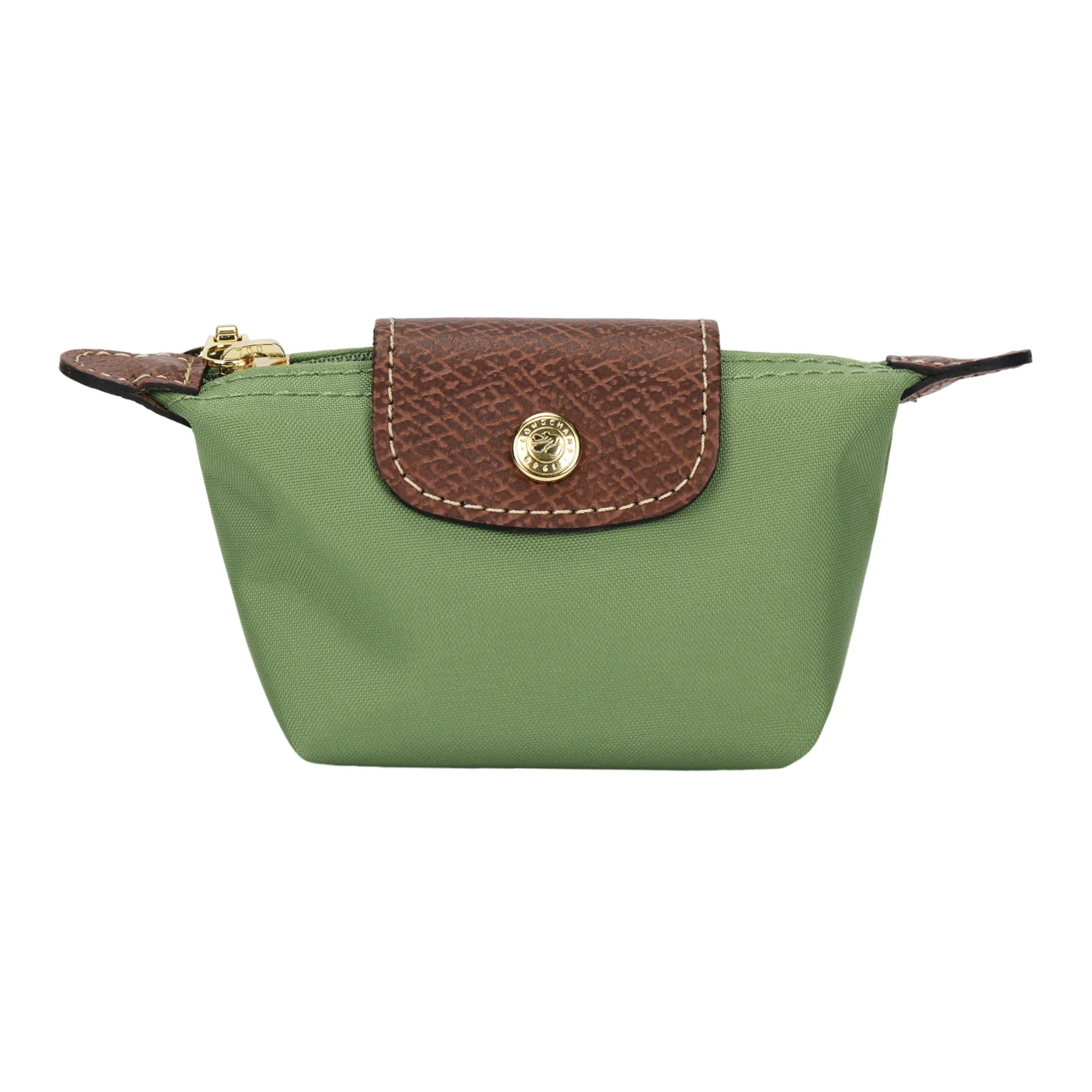 LONGCHAMP Le Pliage Полиамид Холст Клатч Монета Кошелек Женский Авокадо Зеленый