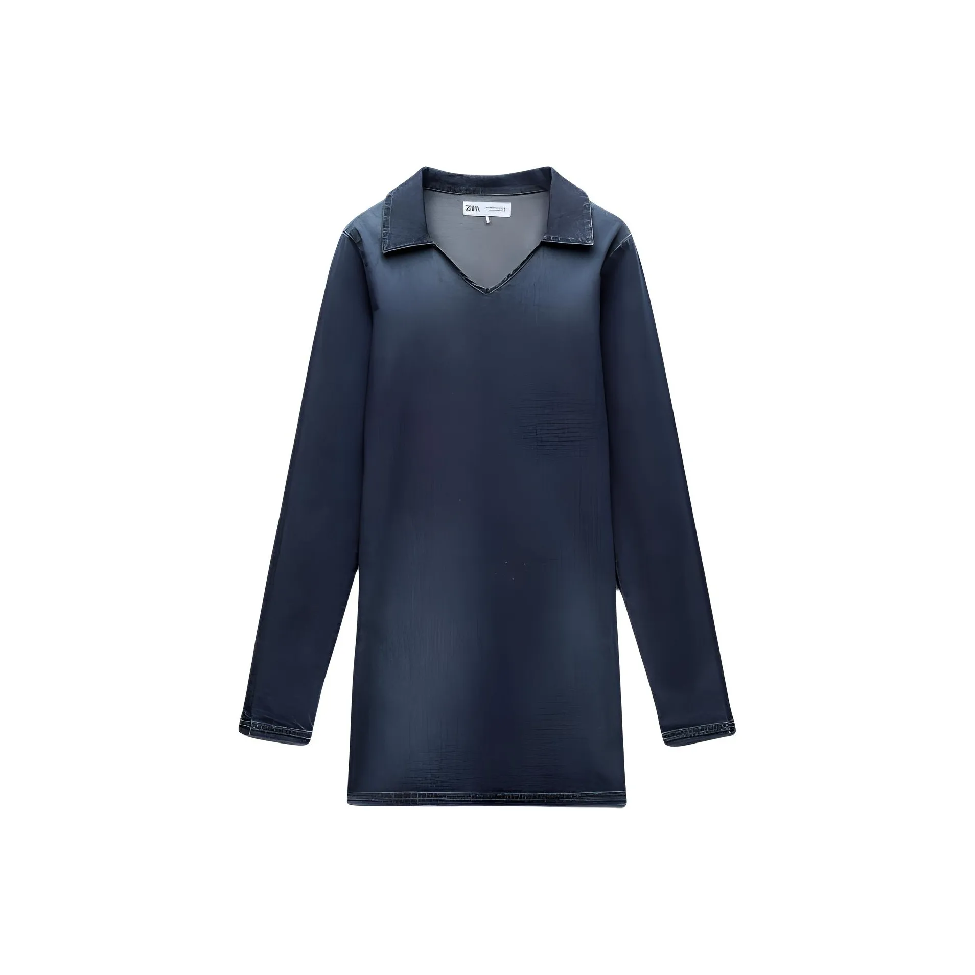 ZARA Long Sleeved Dresses Women's Blue