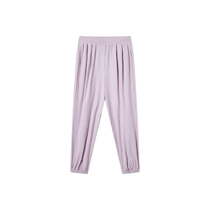 QIAODAN Туманный дождь Фиолетовый Женские Вязаные Тренировочные брюки