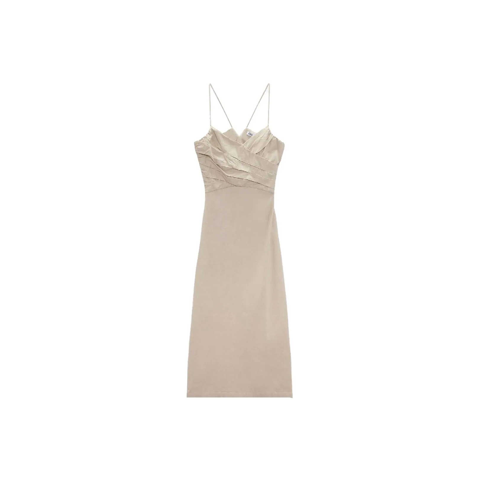 ZARA Slip Dresses Women's Sand