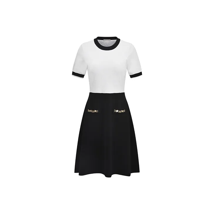 RARE Короткий рукав платье женское белое