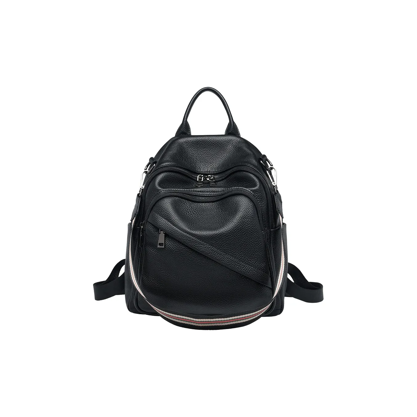 ZOOLER Рюкзак из крупнозернистой текстуры коровьей кожи женский черный