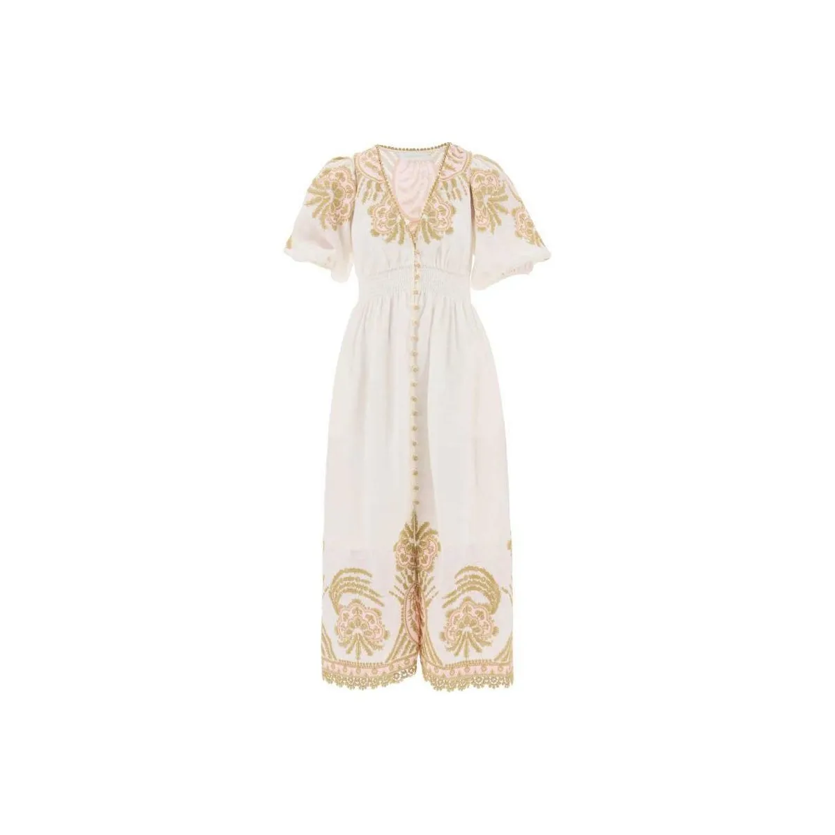 Zimmermann Waverly Embroidered Midi Dress