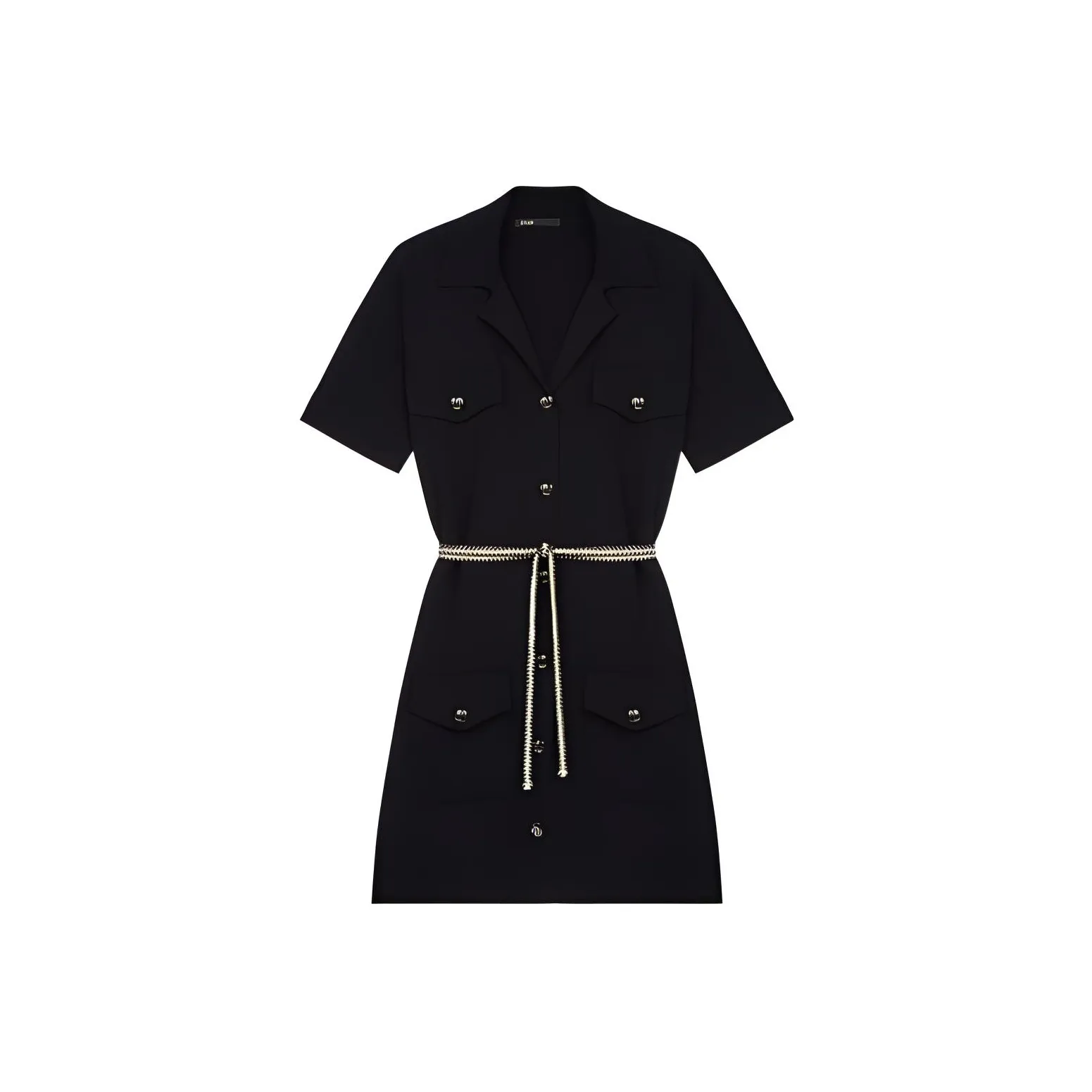 Maje Short-Sleeved Dresses Women's Black