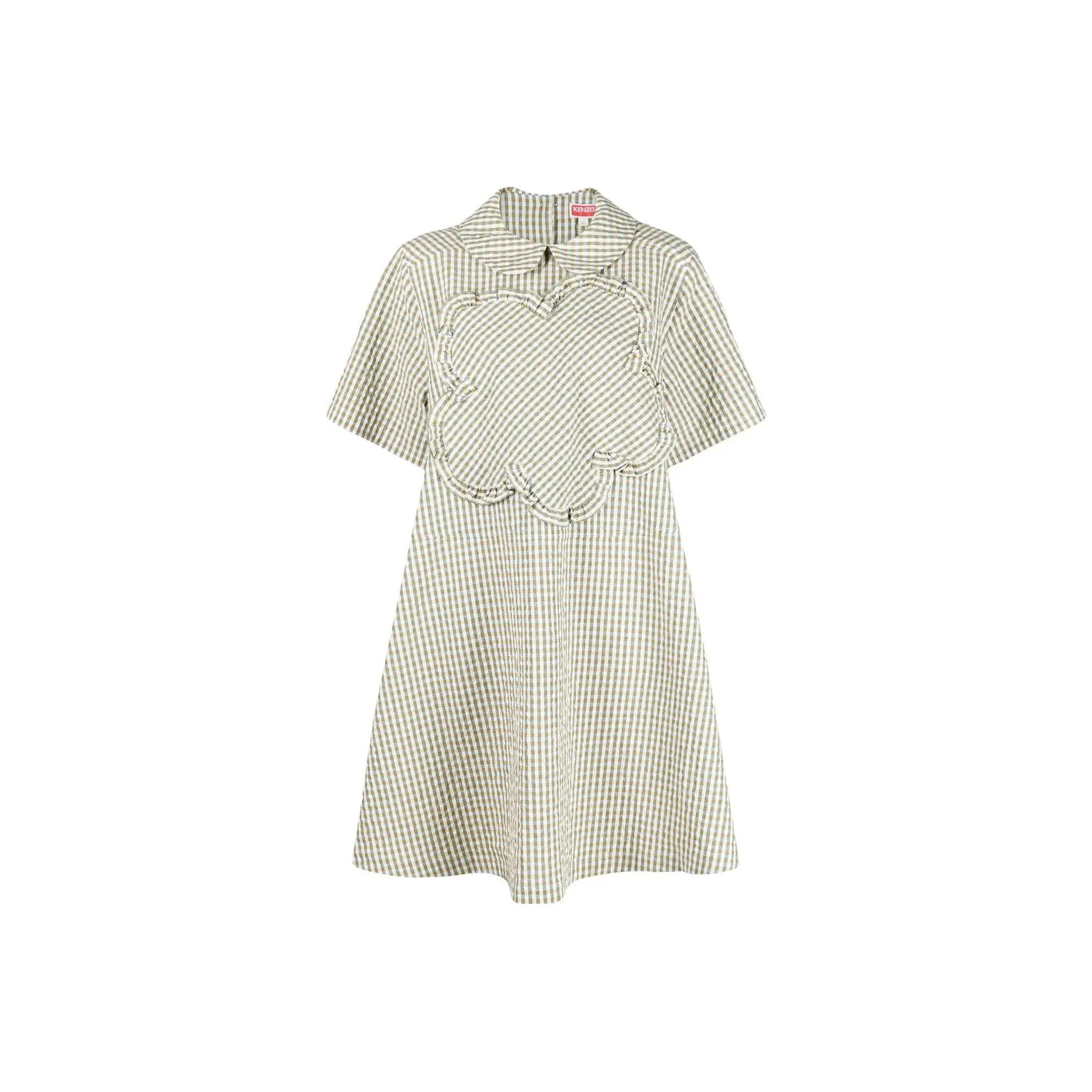 KENZO Short Sleeved Dress Women's Khaki
