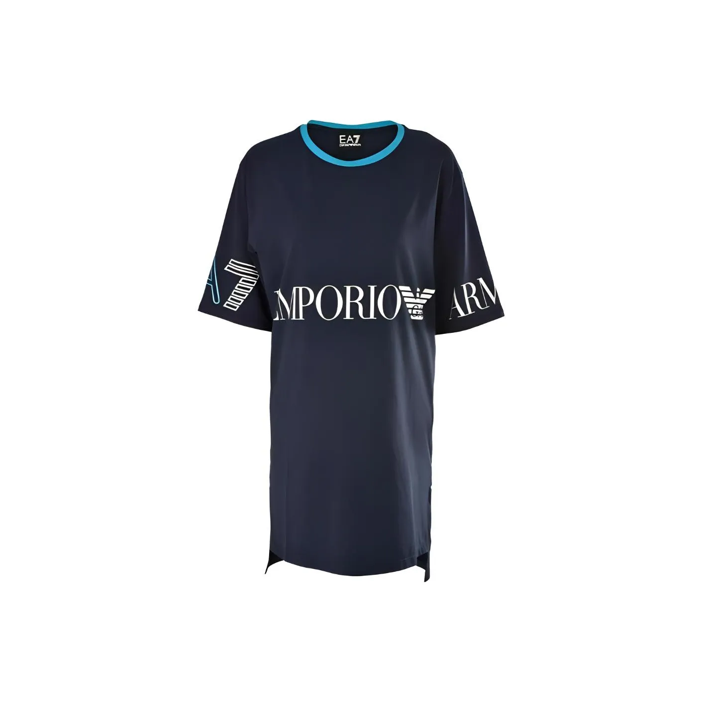 EMPORIO ARMANI Short Sleeved Dresses Women's Dark Blue