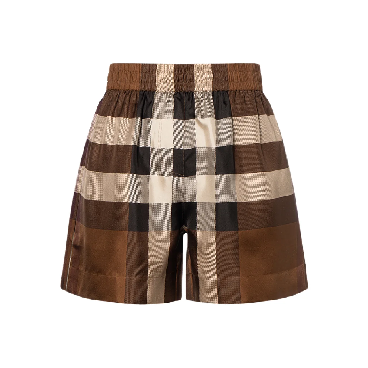 Burberry High waisted Checked Shorts