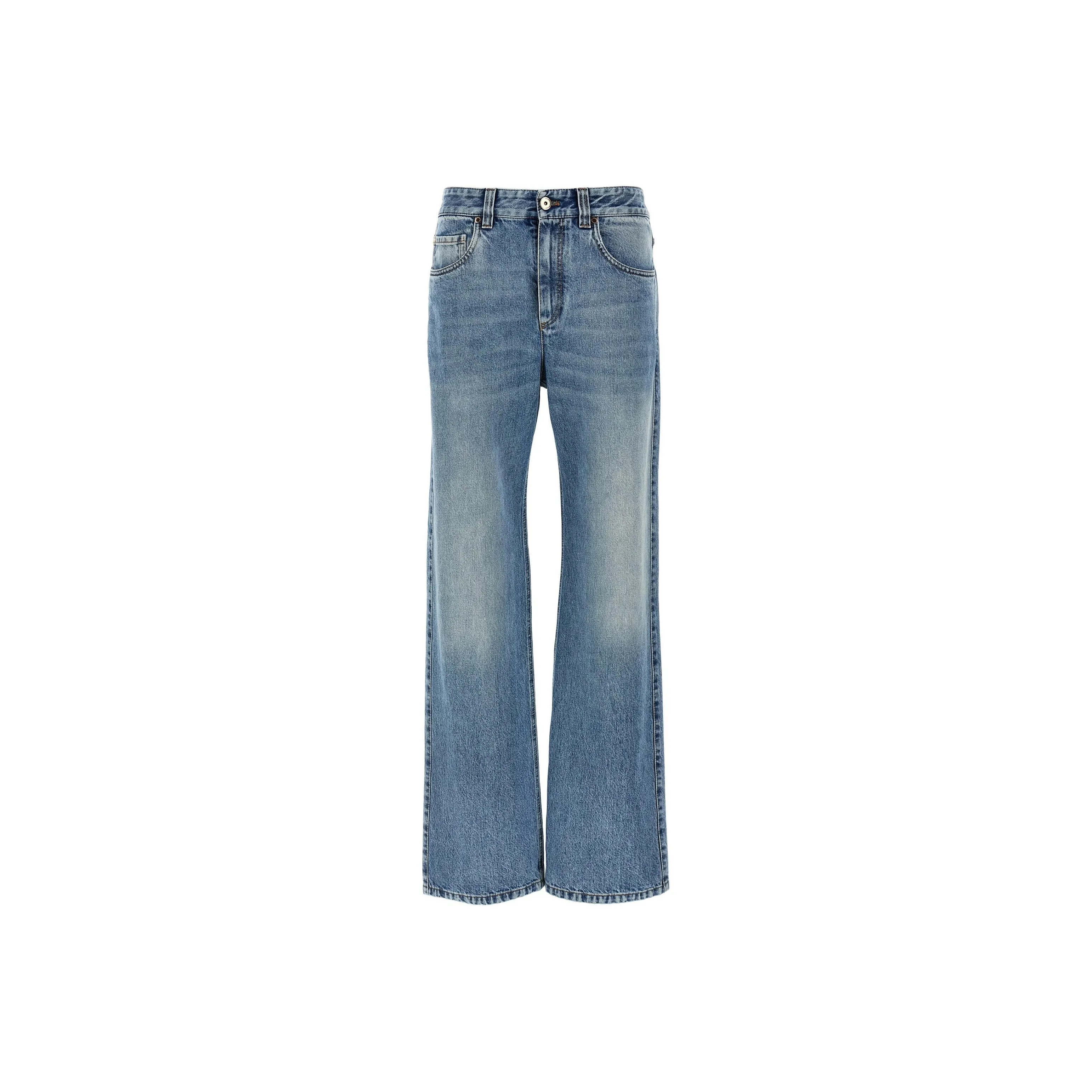 Brunello Cucinelli Authentic Denim Contemporary Loose Trousers