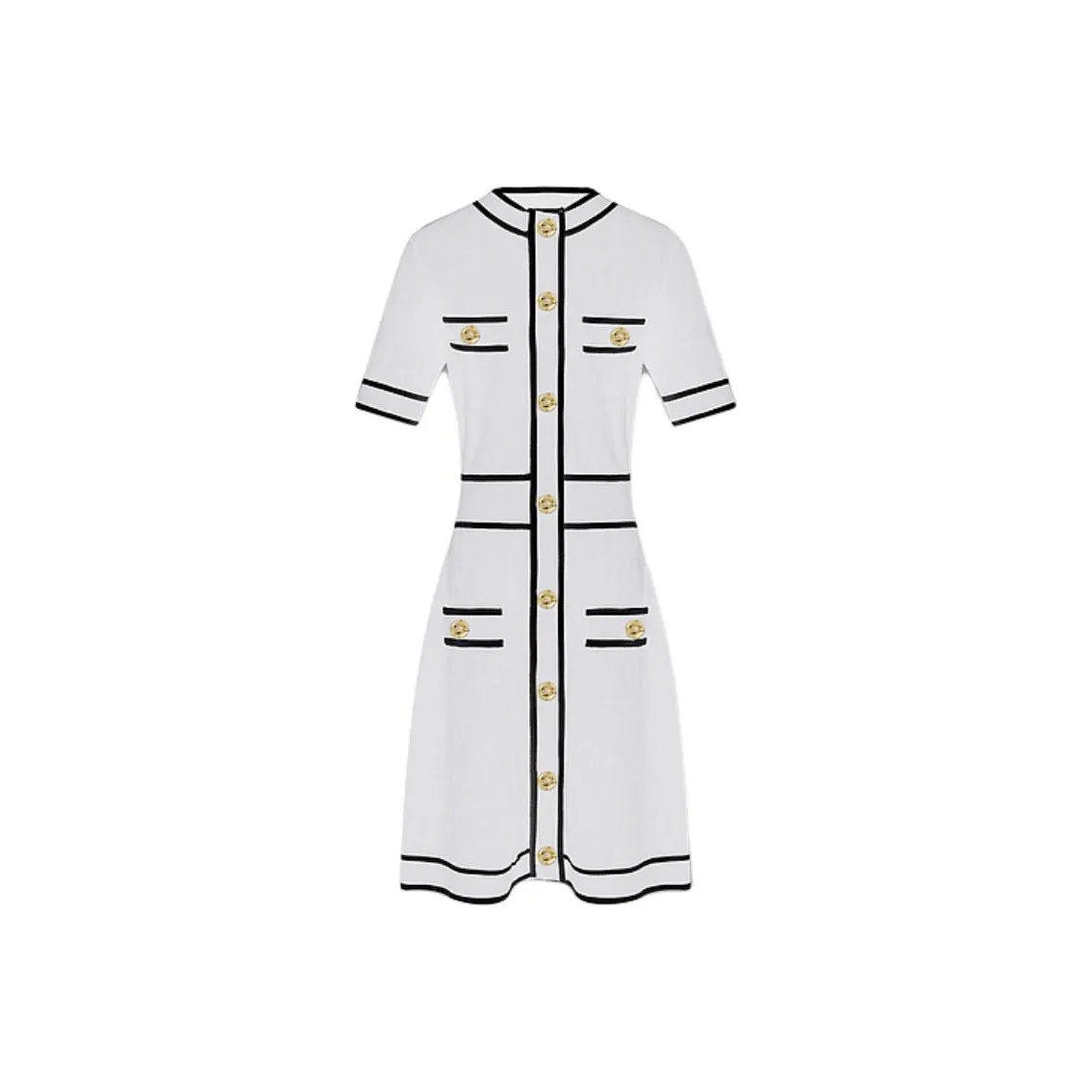 KARL LAGERFELD Короткое платье с короткими рукавами женское белое