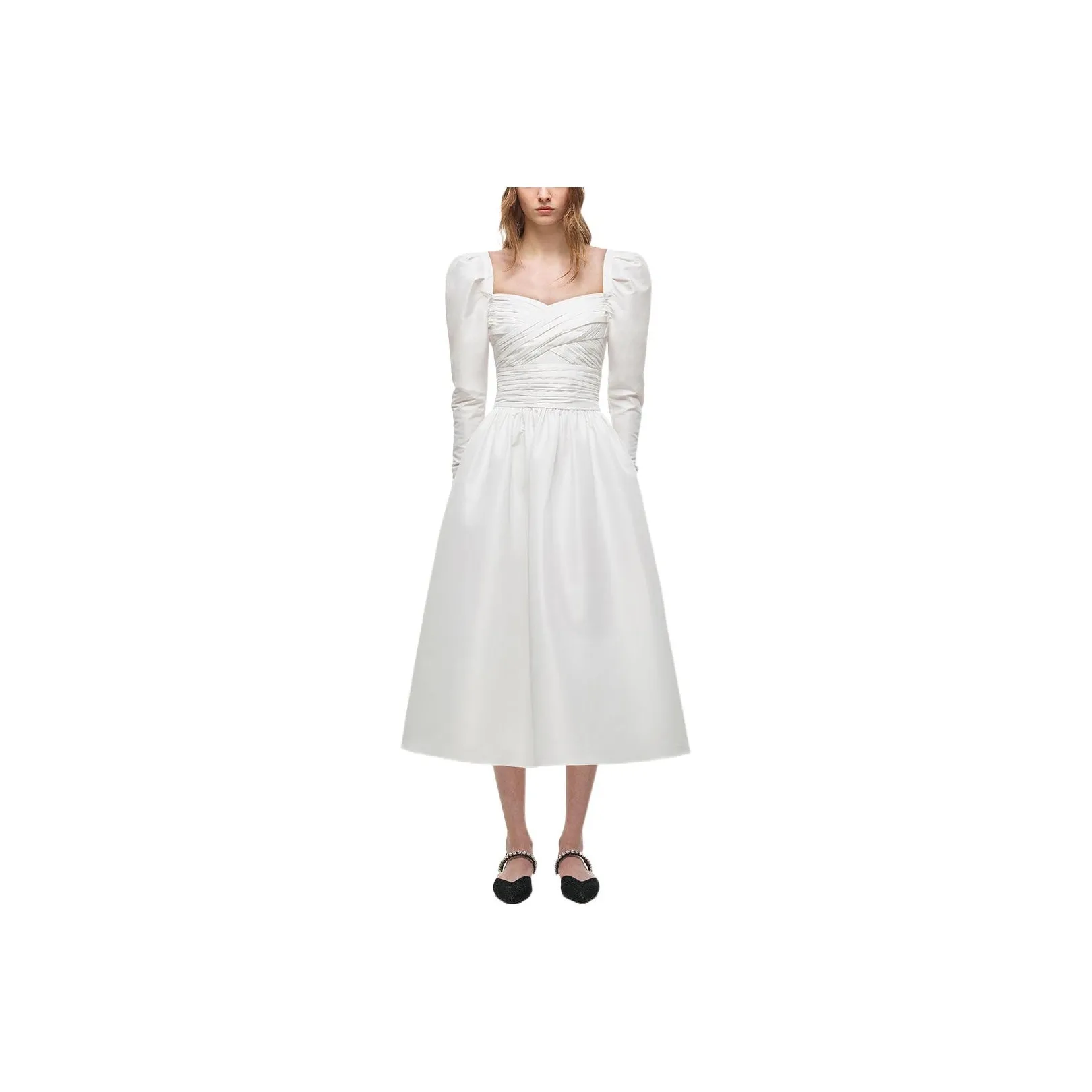Self-portrait Long-Sleeved Dresses Women's White