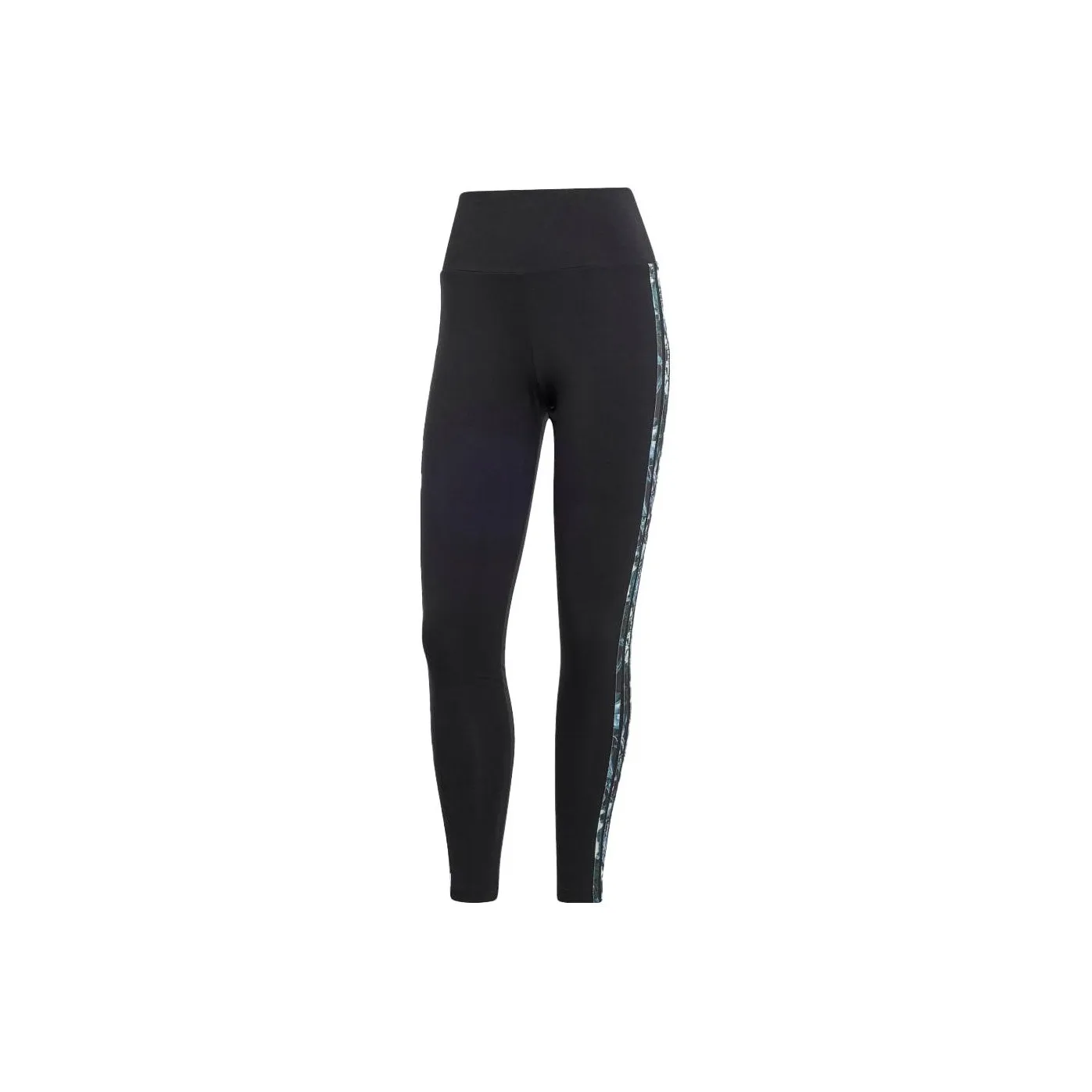 Adidas Women's 3 Stripes Flower Leggings Black