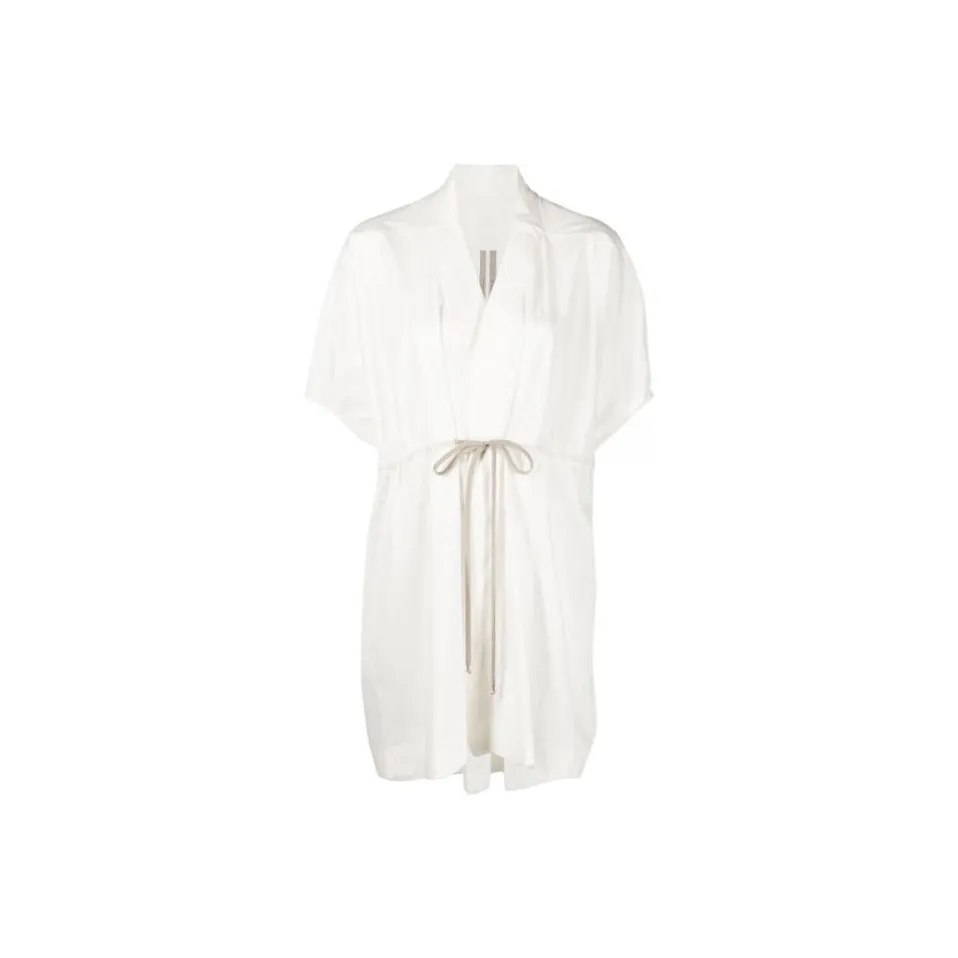 RICK OWENS Short Sleeved Dresses Women's White