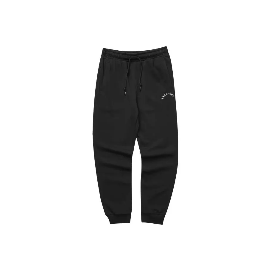 Skechers Colorful Вязаные Спортивные Штаны Женские Углеродный Черный