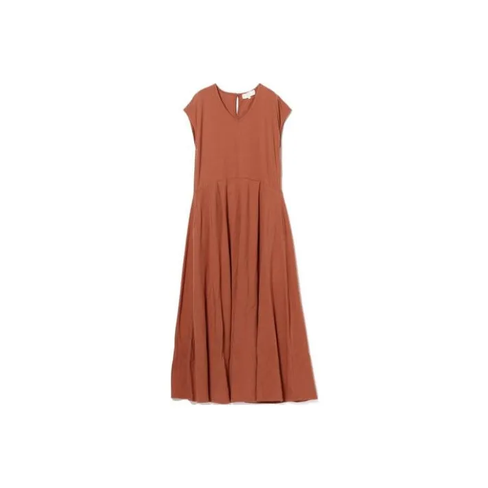 Beams Slip Dresses Women's Terracotta Red