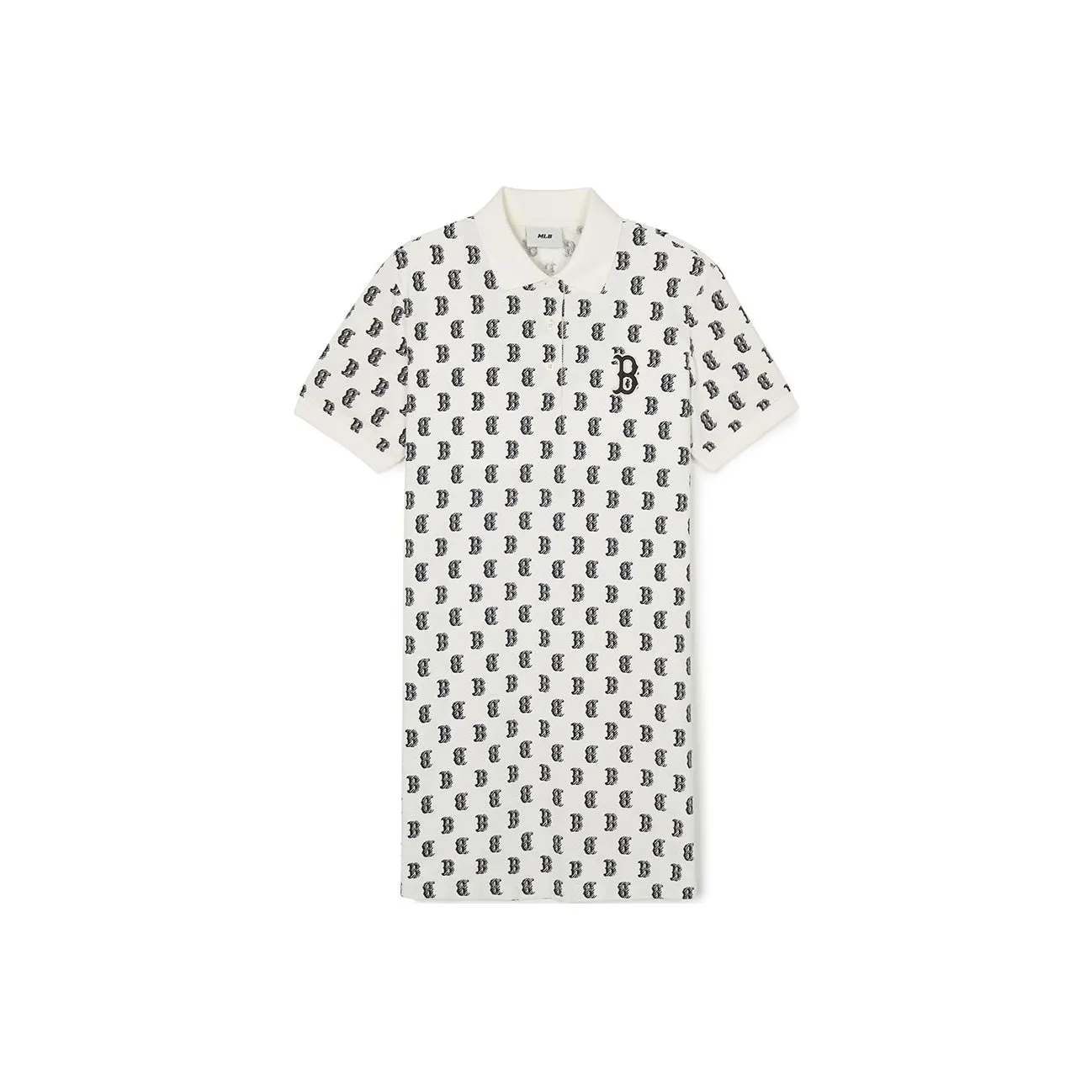 MLB Monogram Collection Short Sleeved Dresses Women's Cream