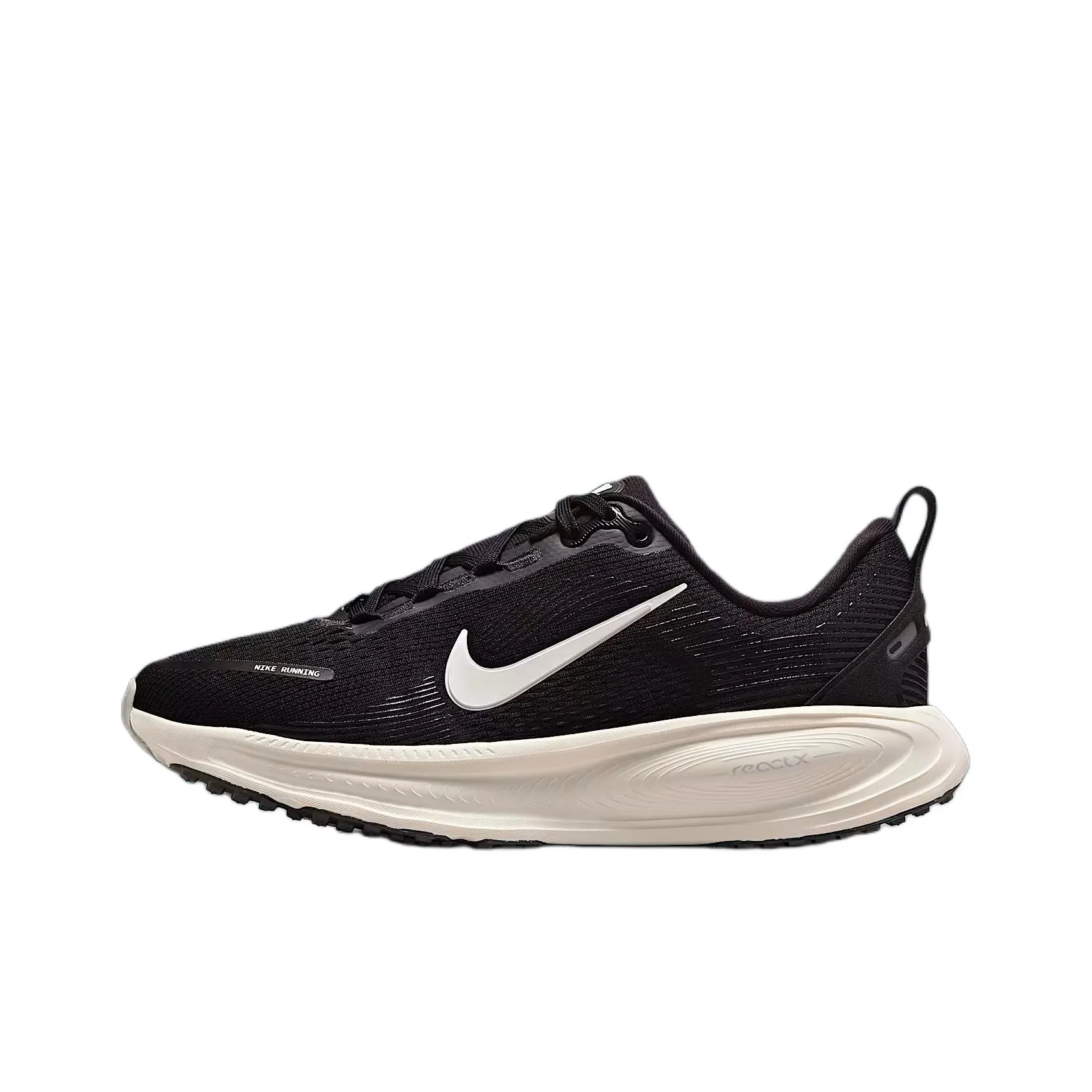 Nike Vomero 18 Slip-Resistant Abrasion-Resistant Low Top Детская Беговая Обувь Черный Белый Верх