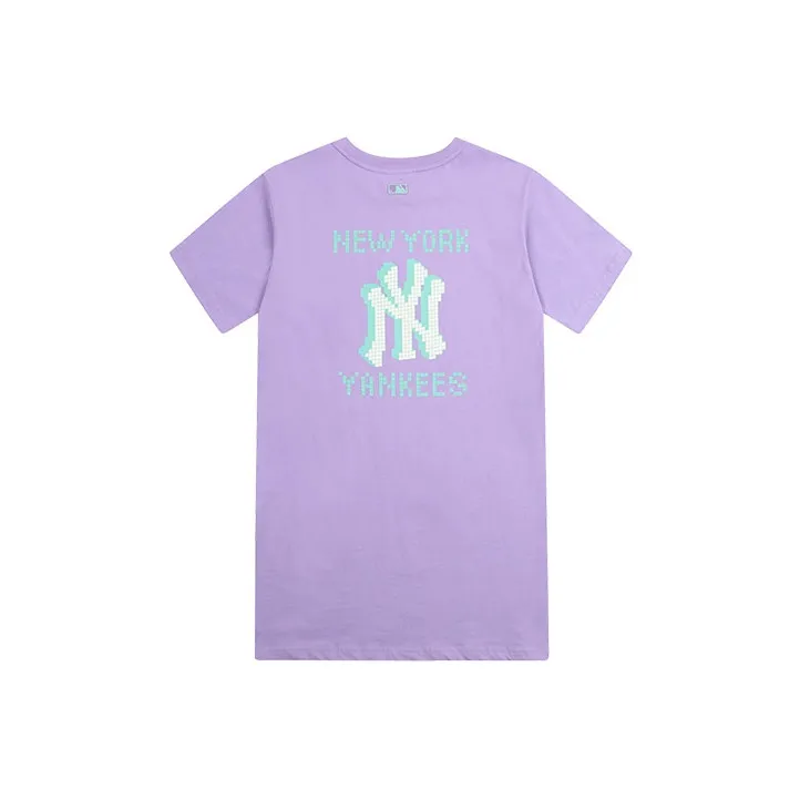 MLB Short Sleeved Dresses Women's Blue Purple