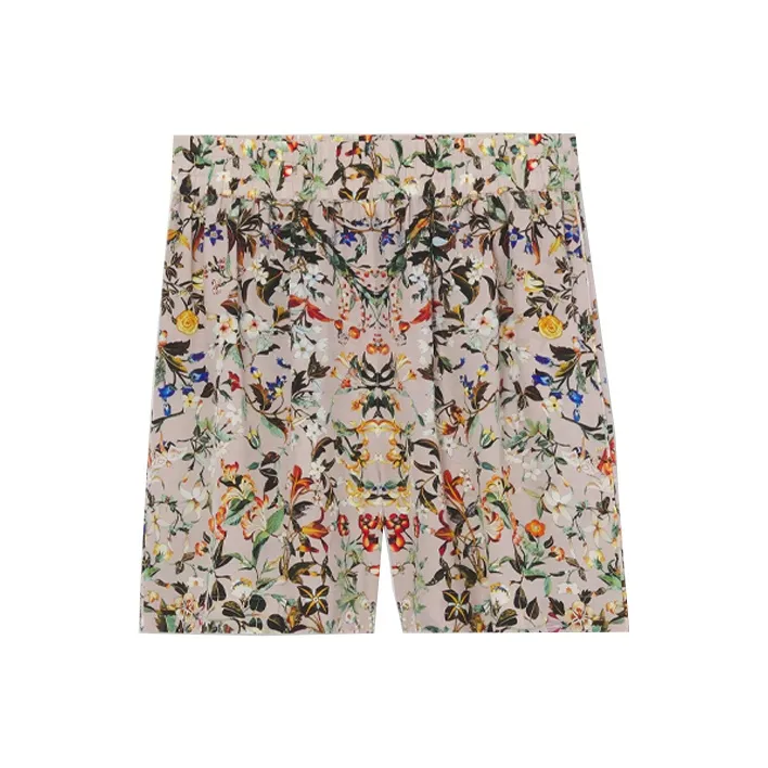 Burberry Tawney Floral Print Shorts 'Beige'