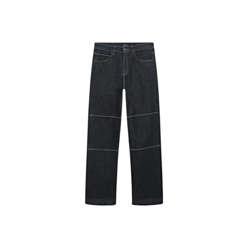 Massimo Dutti Темно-черные Серые Женские Джинсы