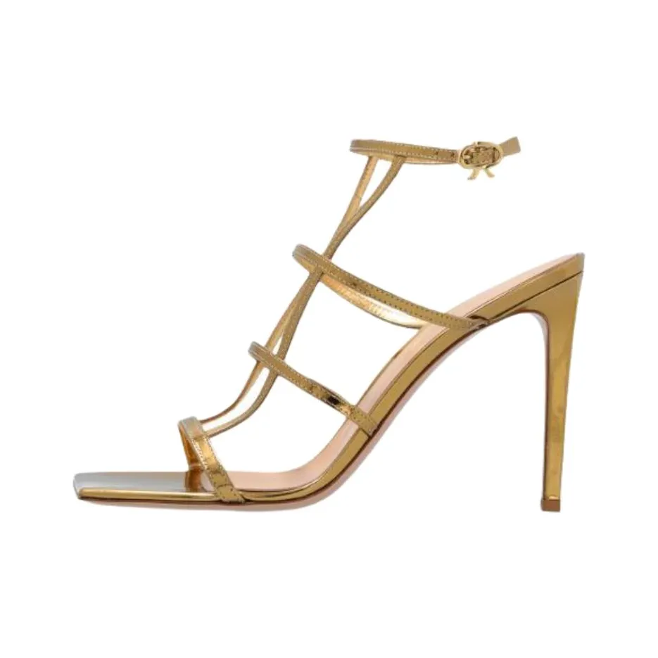 GIANVITO ROSSI Mondry Roman Sandals 11cm Women's Gold