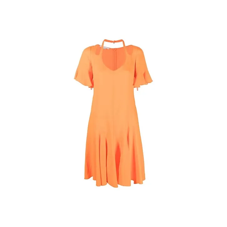Stella McCartney Cut Out V Neck Midi Dress