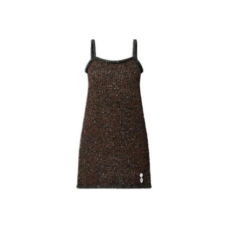 LOUIS VUITTON Glitter Knit Mini Dress