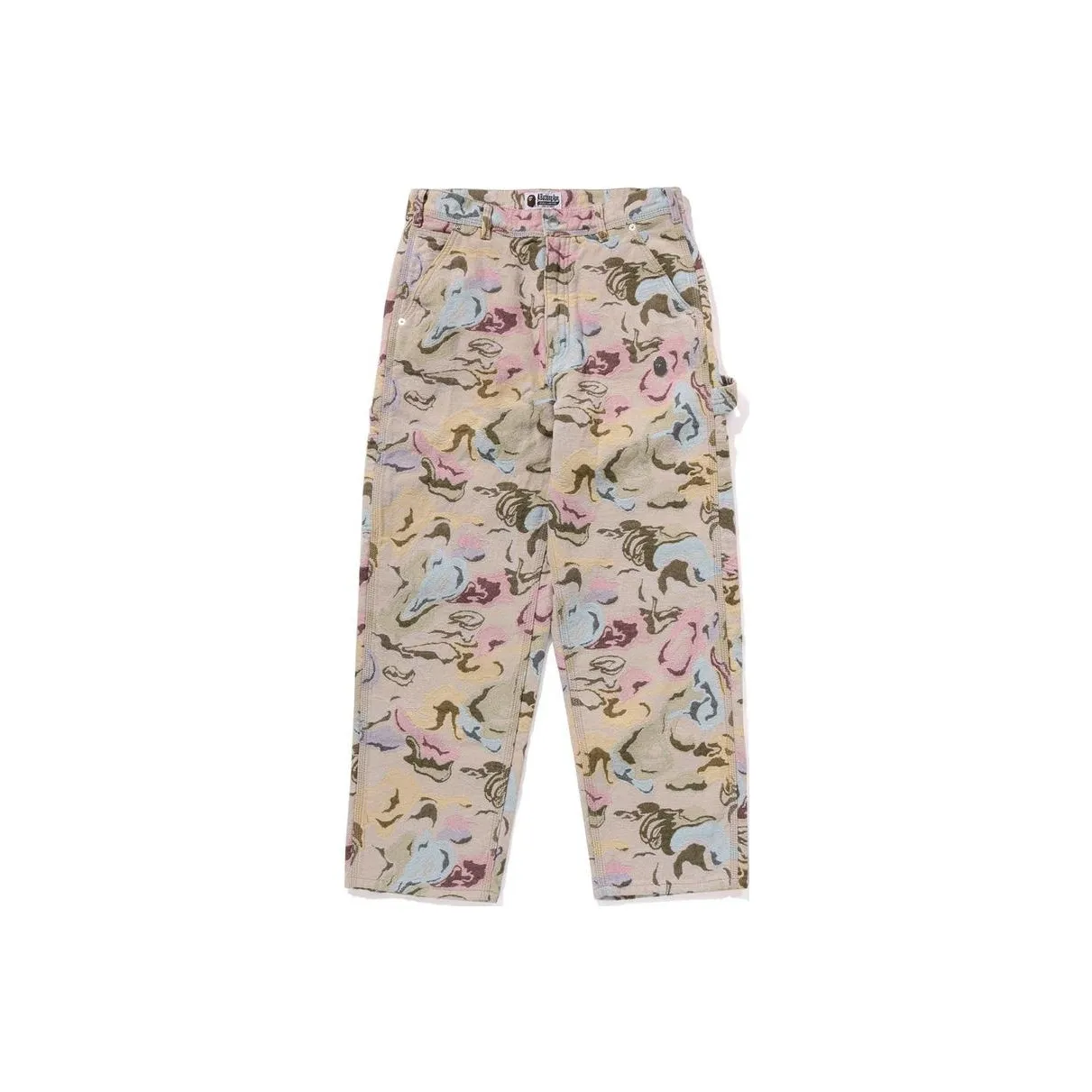 Bape Art Camo Gobelin Work Pants Blue