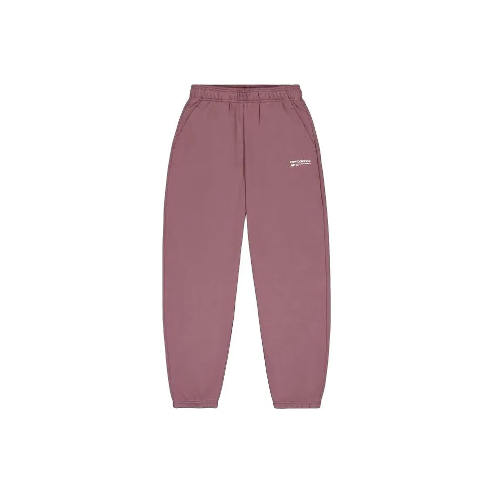 New Balance Вязаные тренировочные брюки женские красные