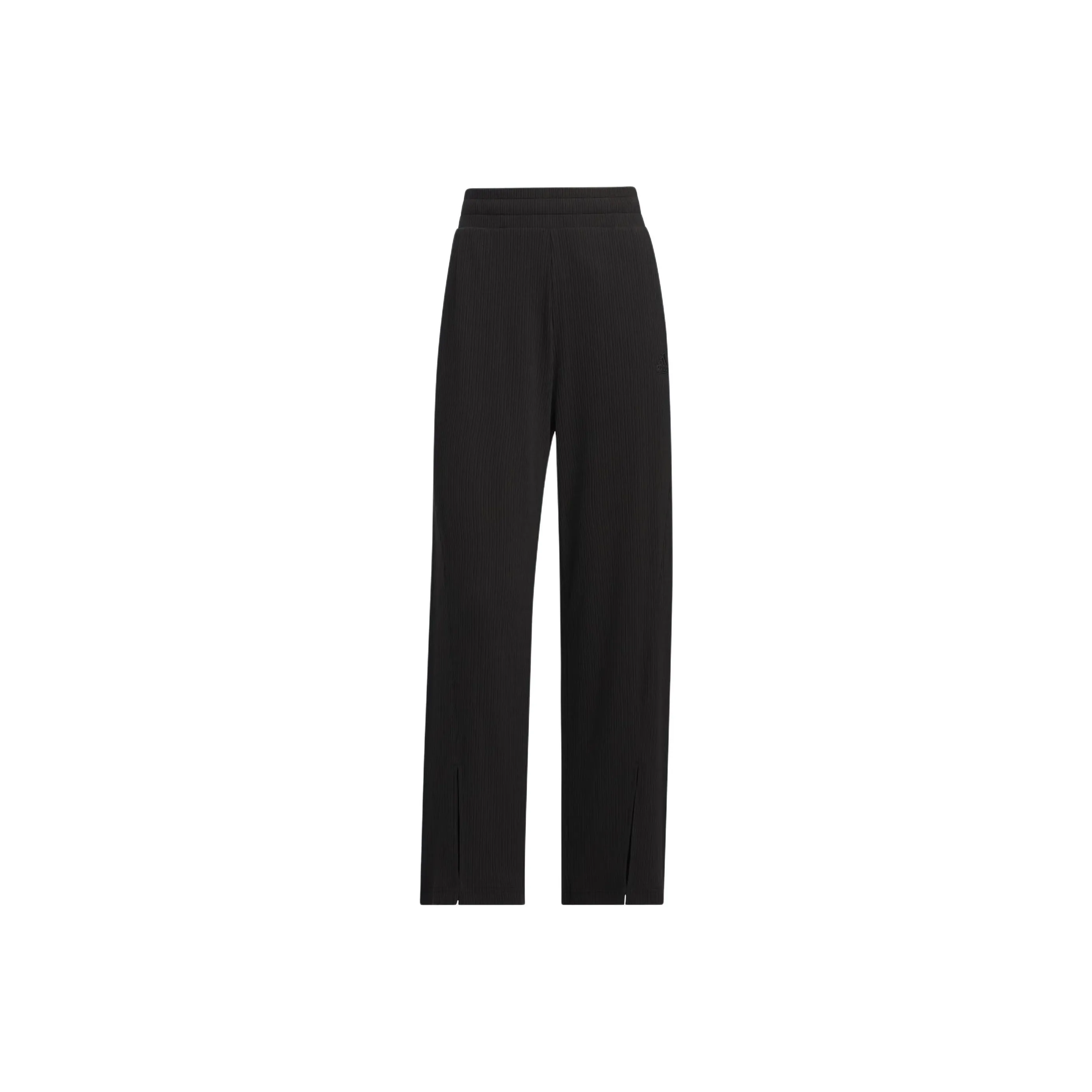 Adidas Lounge Wide Leg Knit Joggers Casual Pants Women's Black