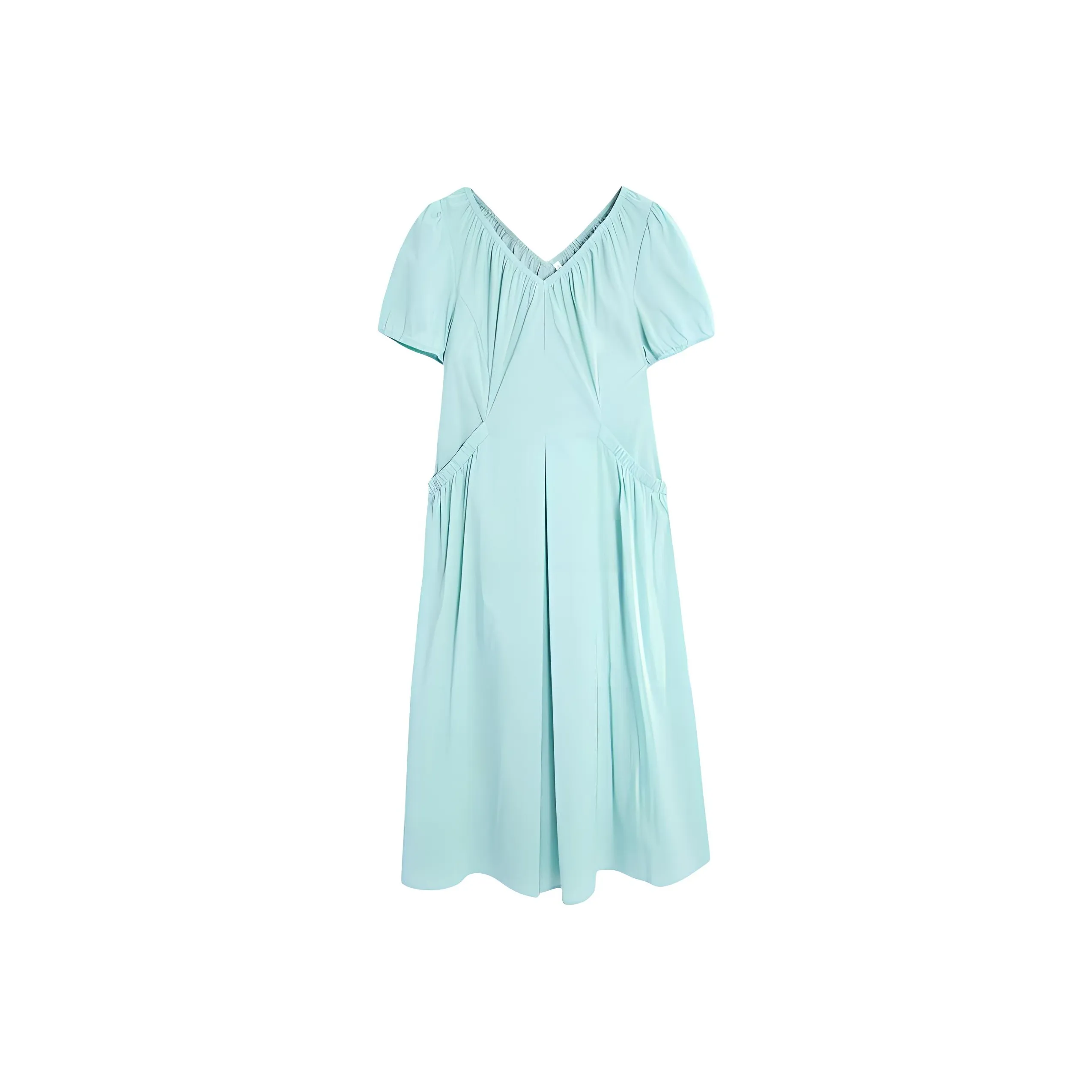 Love To Serve Short Sleeved Dress Women's Clear Aqua Blue