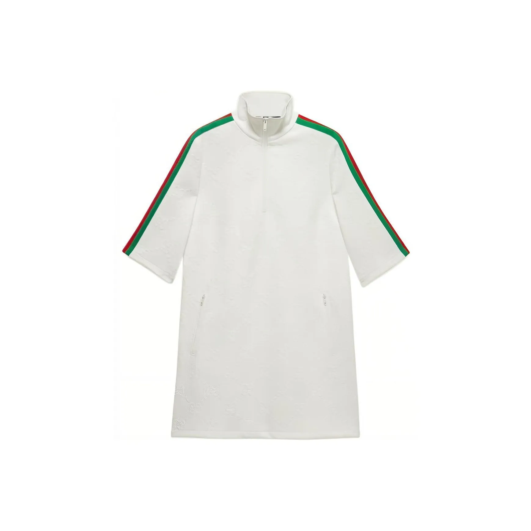 GUCCI SS22 Short Sleeved Dress Women's White