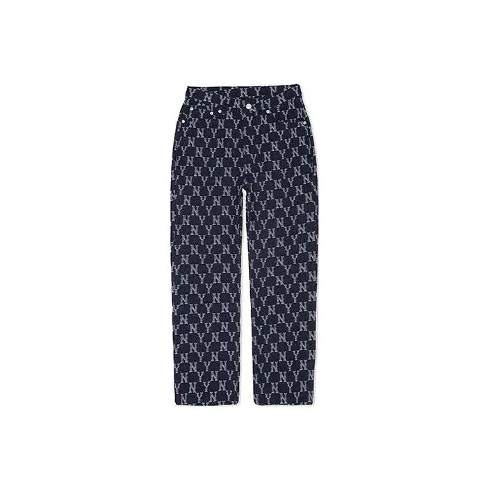 MLB Mlb Old Flower Jeans Women's Dark Blue