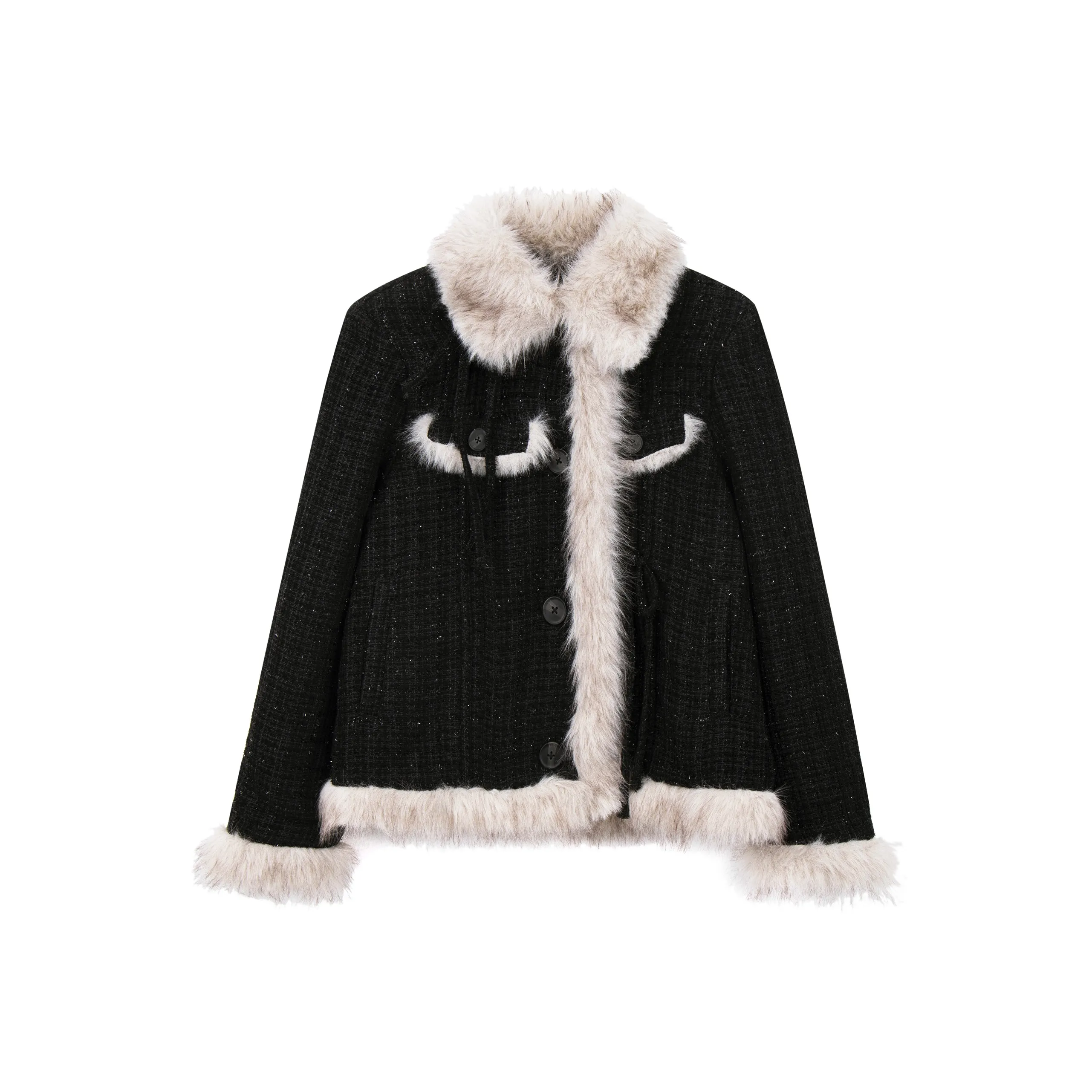 FPMZ Хлопковый пуховик женский черный