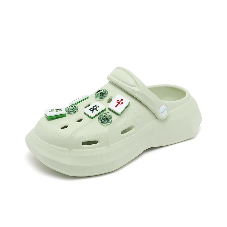 JOSINY Дофамин На открытом воздухе Водоотвод Шагание Вода On The Beach Баотоу Сандалии Модный тренд Сабо Женские Авокадо-зеленый