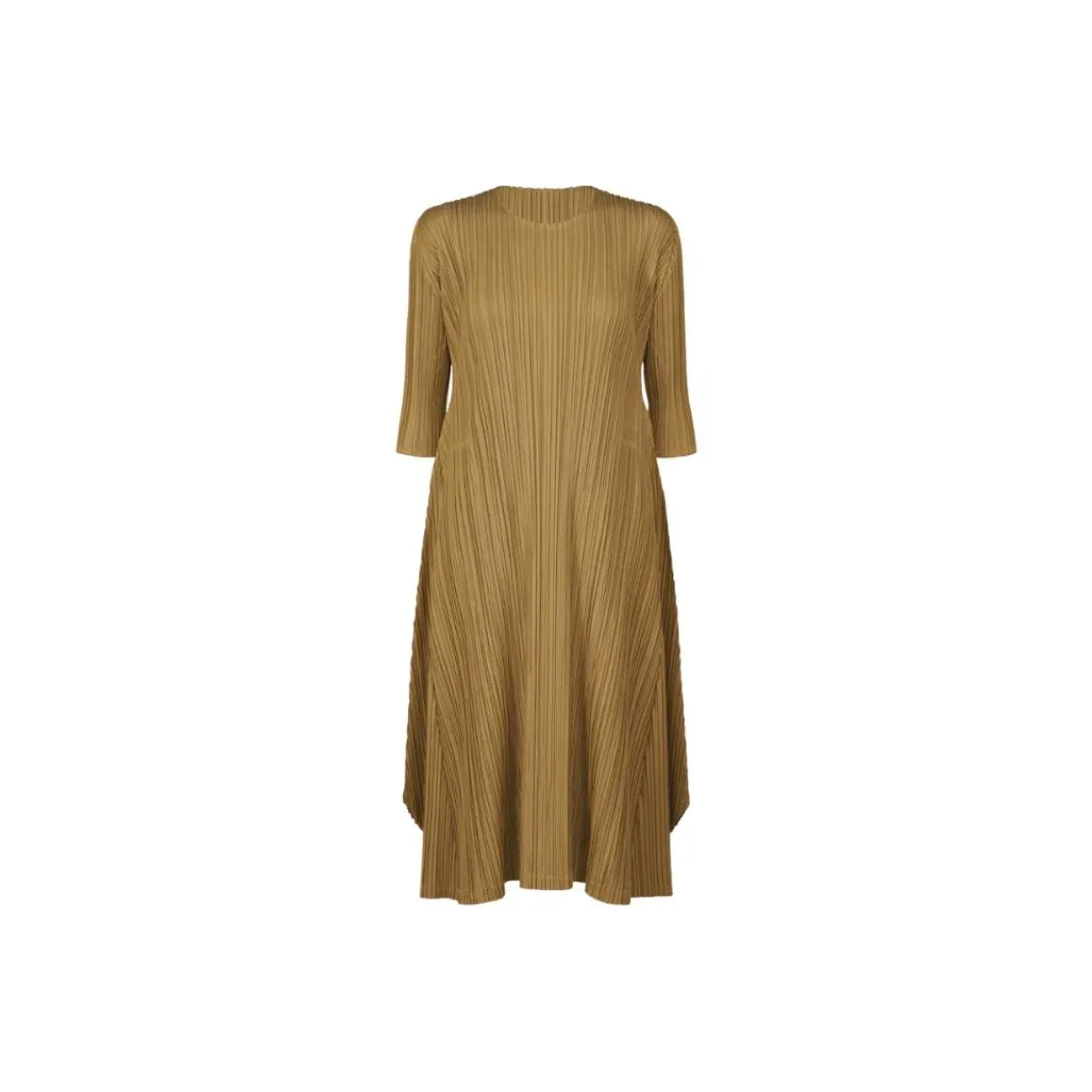 PLEATS PLEASE ISSEY MIYAKE Long-Sleeved Dresses Women's Light Brown
