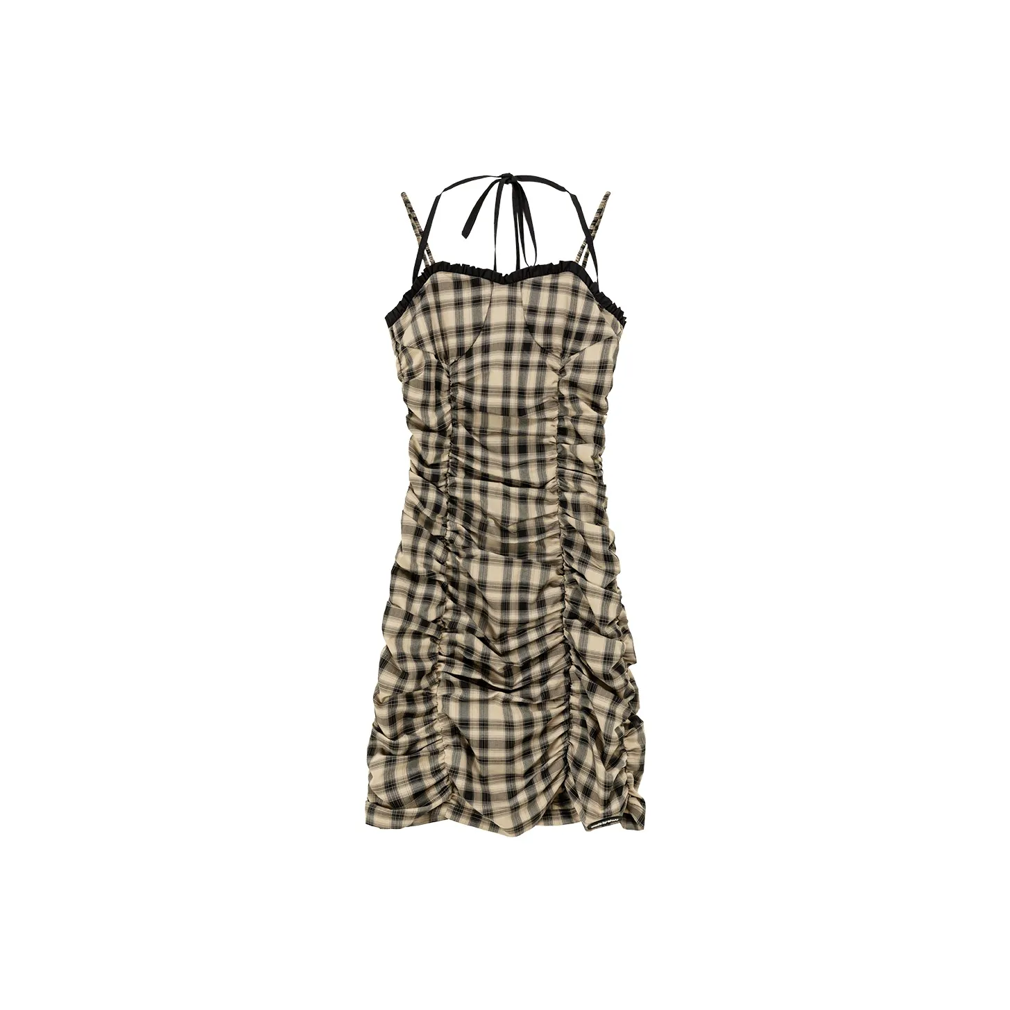CHUU Slip Dresses Women's Black Plaid