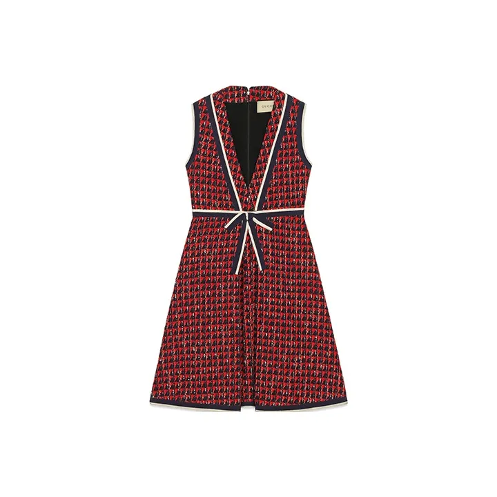 GUCCI FW21 Sleeveless Dress Women's Red