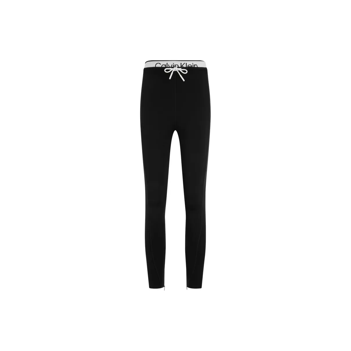 CALVIN KLEIN SS24 Series Knitted Sweatpants Women's Space Black