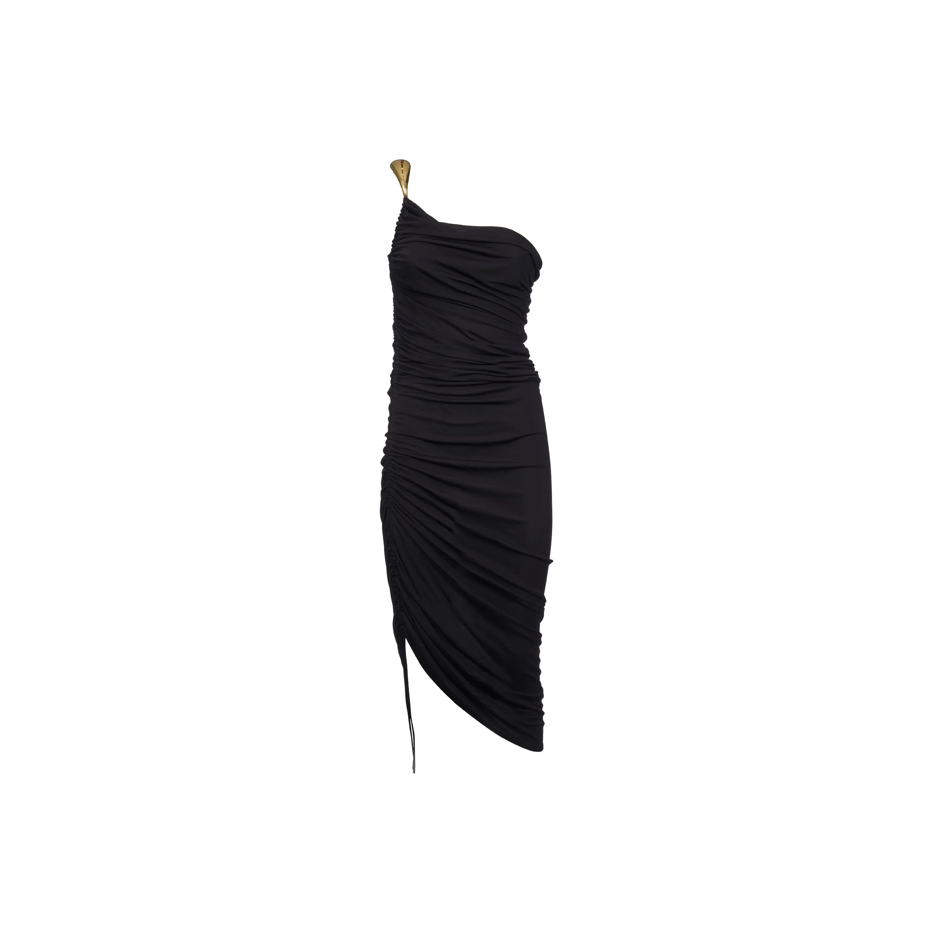 Bottega Veneta One-Shoulder Midi Dress