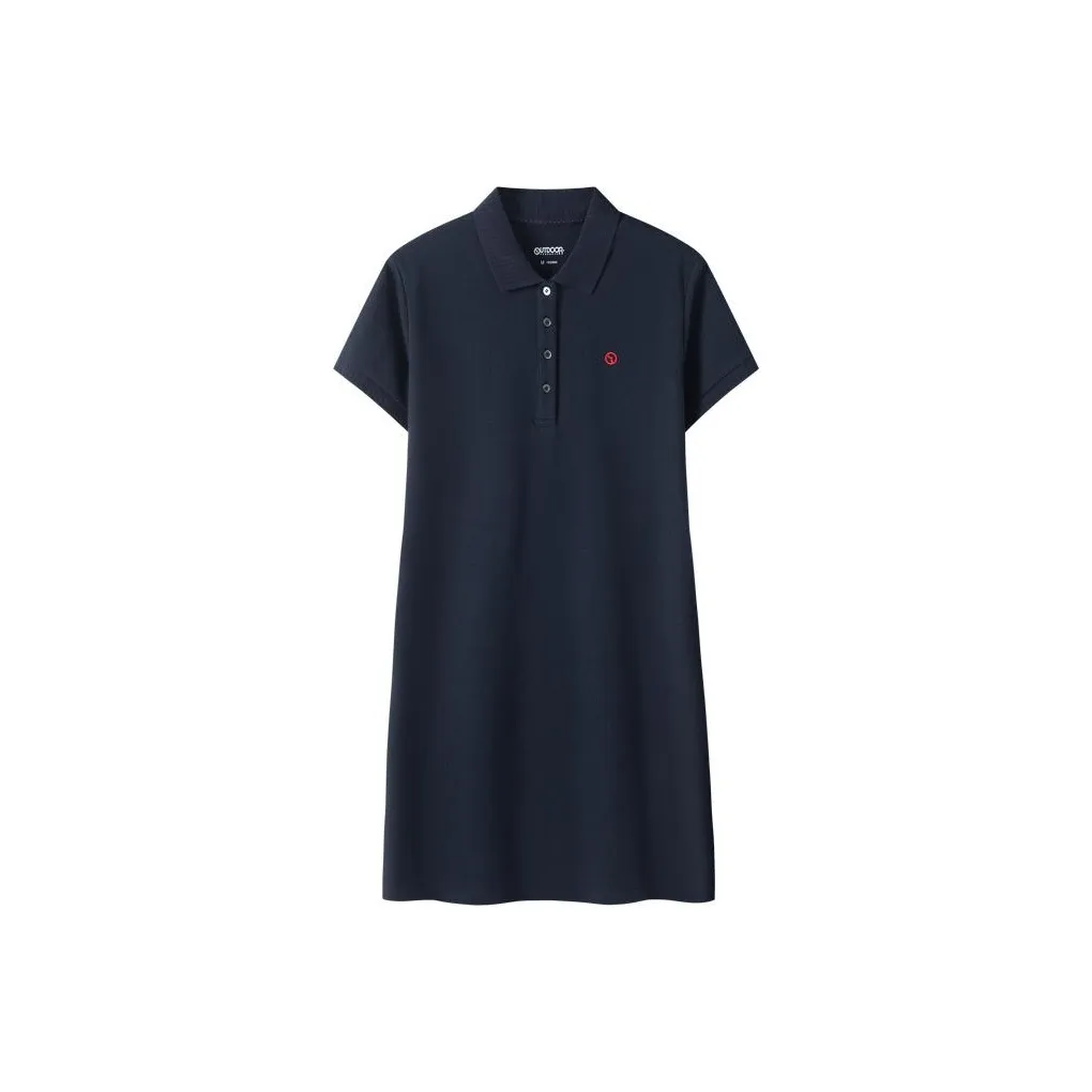 OUTDOOR PRODUCTS Короткий рукав Платье Женское Морской синий