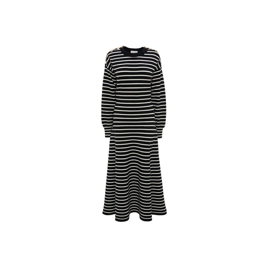 Alexander McQueen Long Sleeved Dresses Women's Black