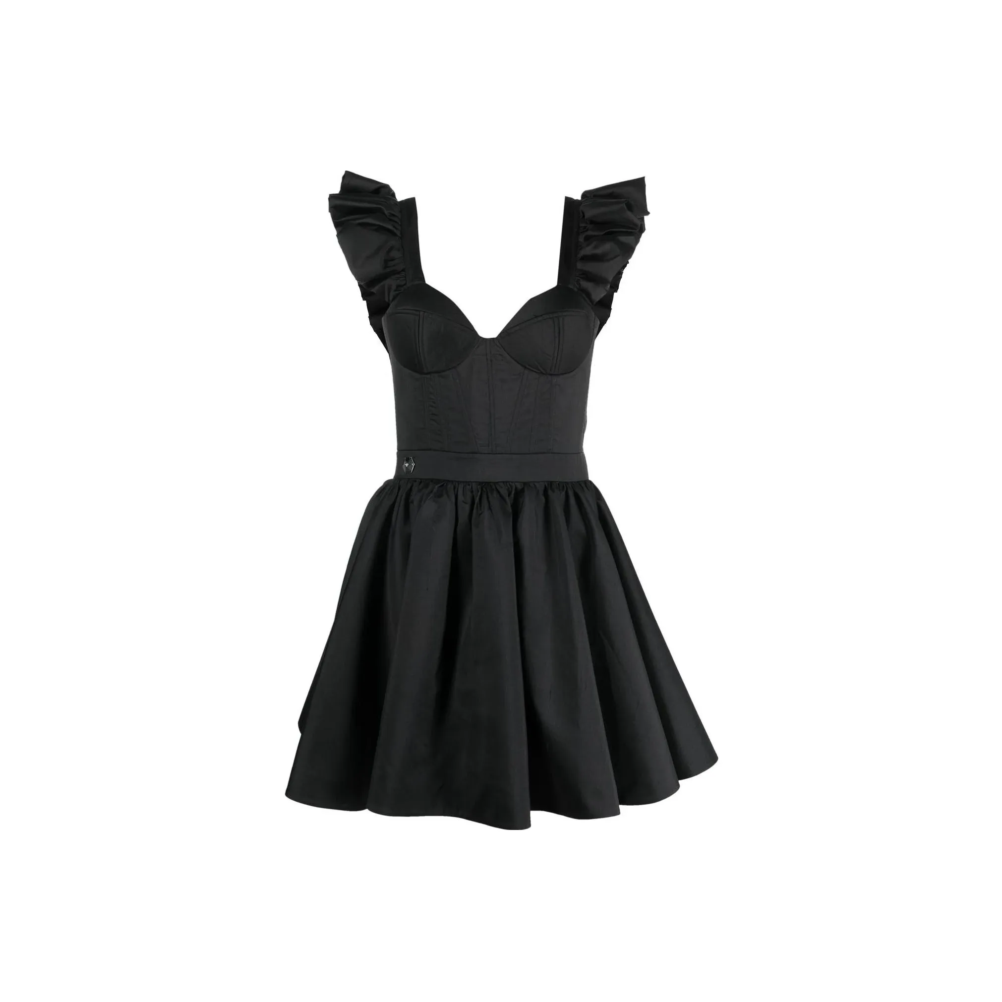 PHILIPP PLEIN Ruffled Mini Dress