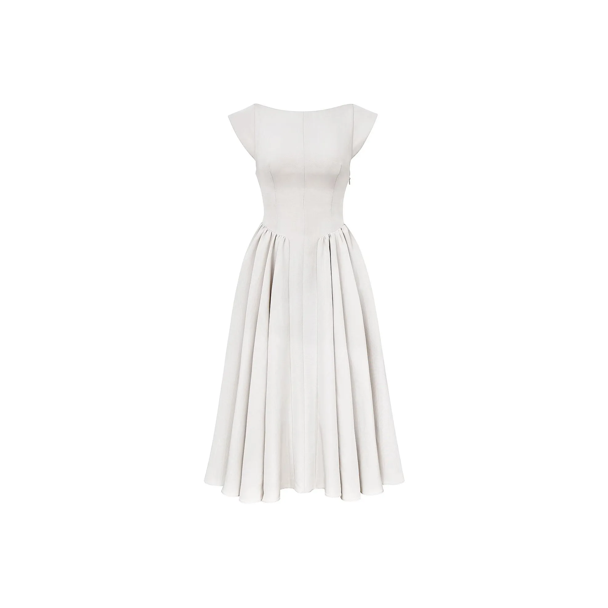 HOUSE OF CB Debutante Короткий рукав Платье Женское DOVE Белый Серый