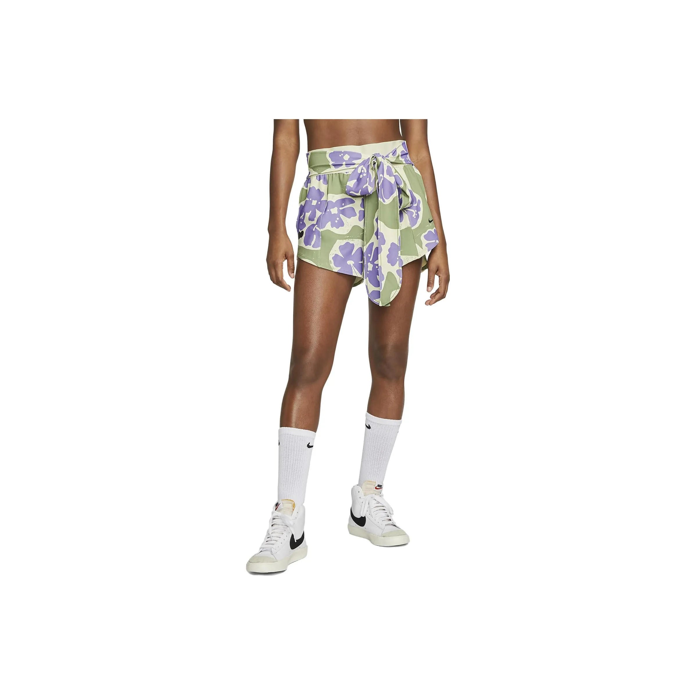 Nike X Naomi Osaka Co branded Series Casual Shorts Women's Oil Green