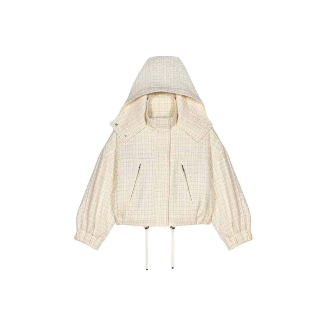 Maje Tweed Puffer Jacket