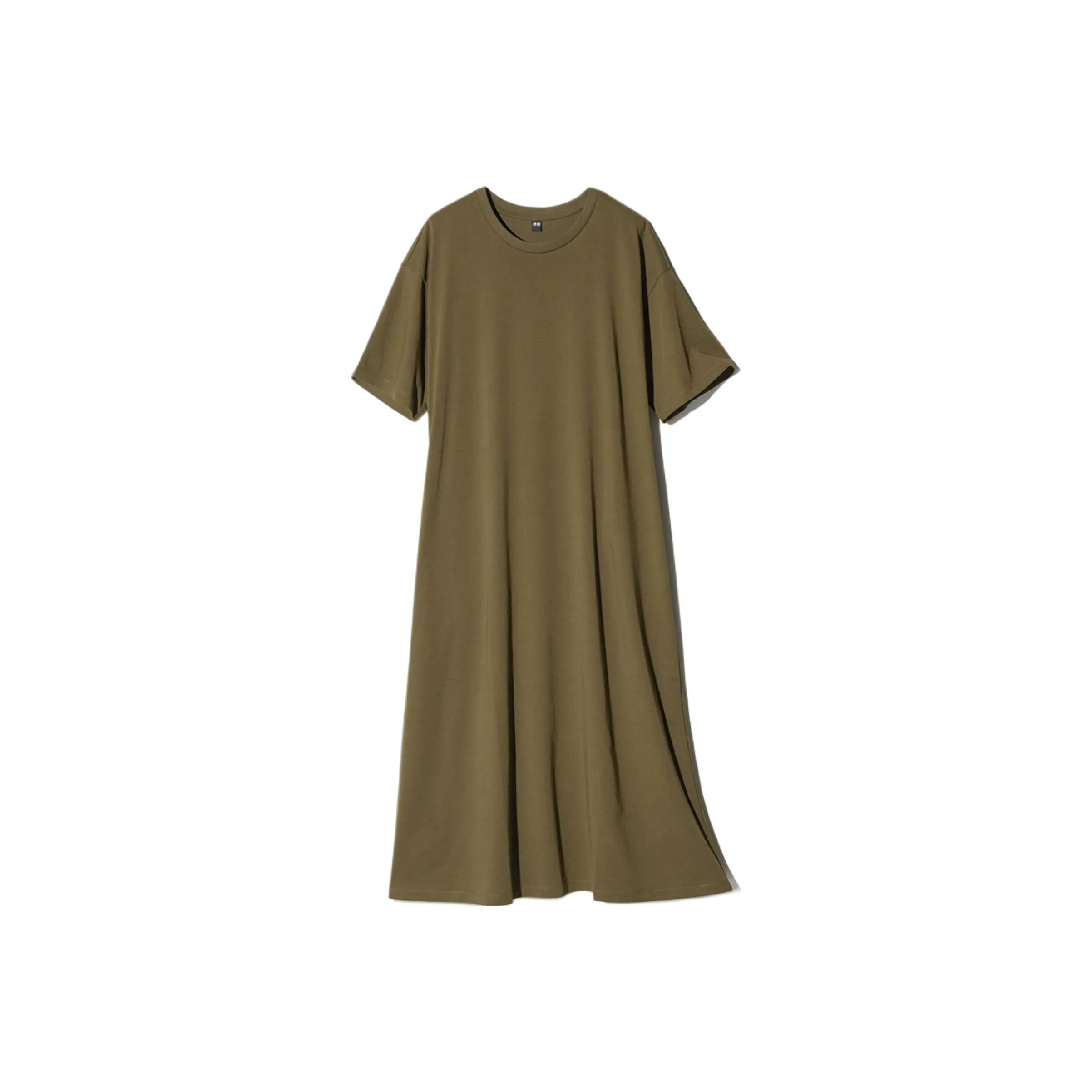 UNIQLO AIRism Mesh Series Short Sleeved Dress Women's Olive